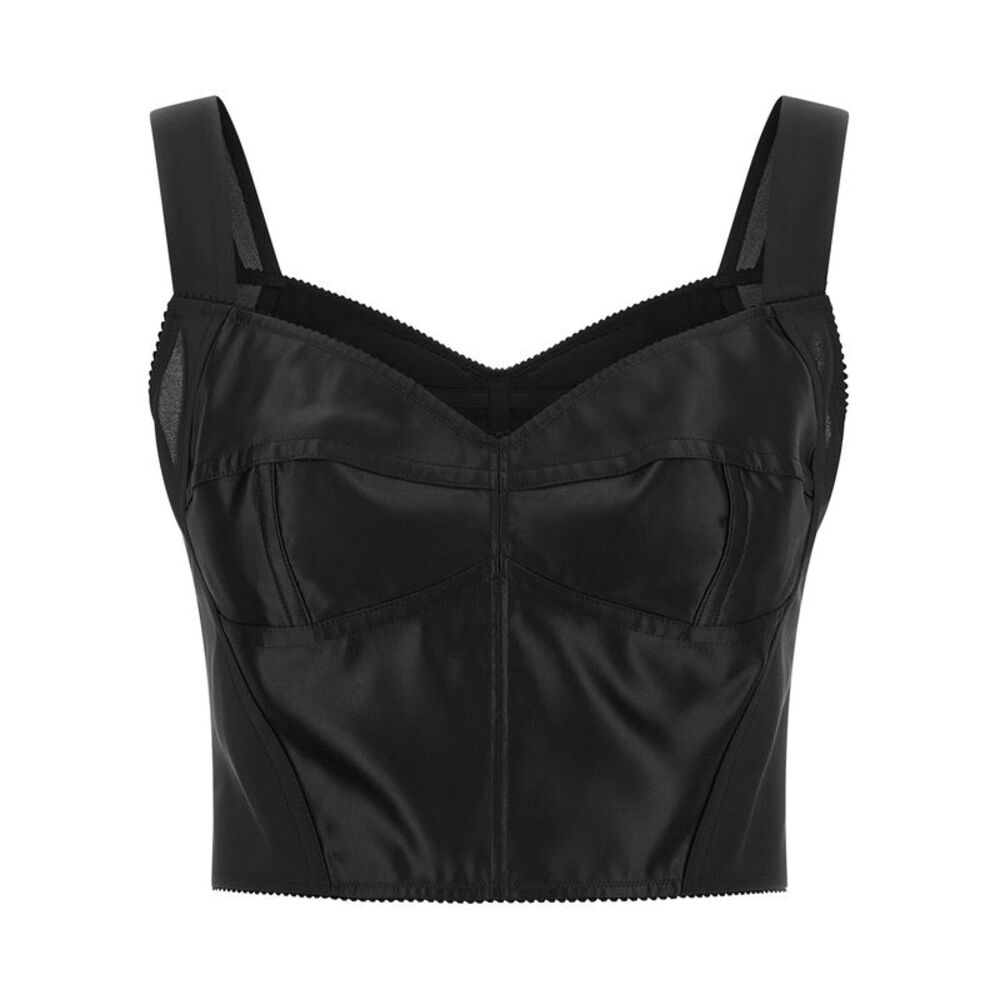 Dolce & Gabbana Black Polyamide Tank Women's Tops